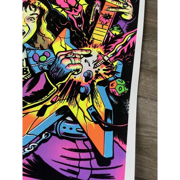 Obey Your Master Blacklight Poster Flocked Halloween New 24x18 - Picture 5 of 6